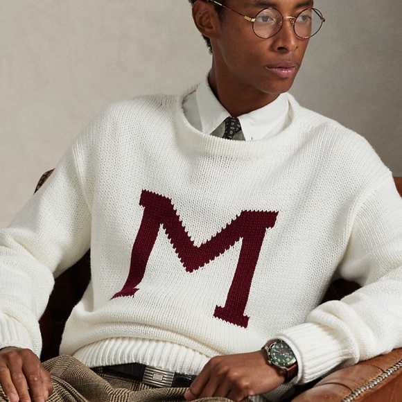 Ralph Lauren The Morehouse College Letter Sweater ~ Oak Bluff Collection - Picture 1 of 5